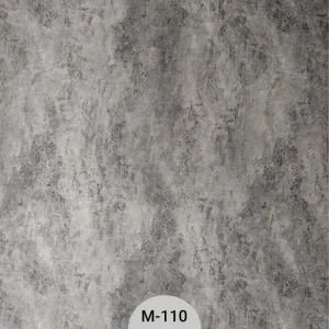 ماربرل شیت طرح سنگ طوسی کد M-110 مناسب برای دکوراسیون داخلی مدرن و صنعتی