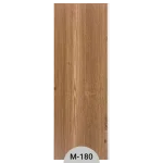 دیوارپوش مدرن PVC مدل M-180 طرح چوب قهوه&zwnj;ای تیره؛ مقاوم در برابر رطوبت و قابل شست&zwnj;وشو
