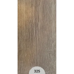 کفپوش پرتردد آلوارس کد 325 PVC پارکتی 15×90 ضخامت 3 میلی‌متر طرح چوب طوسی قهوه‌ای تیره مناسب اداری پرتردد