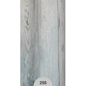 کفپوش مسکونی پرتردد کد 255 تایل PVC طرح چوب طوسی یخی 20×120 ضخامت 2 میلی‌متر مناسب اداری و تجاری