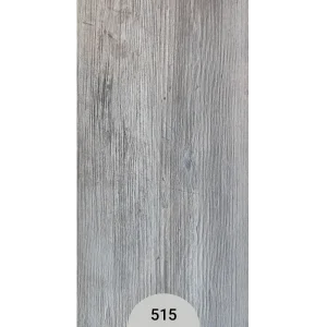 کفپوش مسکونی پرتردد کد 515 تایل PVC طرح چوب طوسی روشن 20×120 ضخامت 2 میلی‌متر مناسب اداری و تجاری