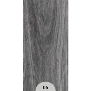 کفپوش مسکونی کد 06 طرح چوب طوسی تیره تایل 15×90 ضخامت 2 میلی‌متر