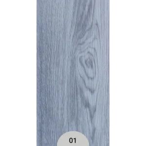کفپوش مسکونی کد 01 طرح چوب طوسی روشن 15×90 ضخامت 2 میلی‌متر