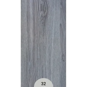 کفپوش مسکونی کم‌تردد کد 32 طرح چوب طوسی دودی تایل 15×90 ضخامت 2 میلی‌متر