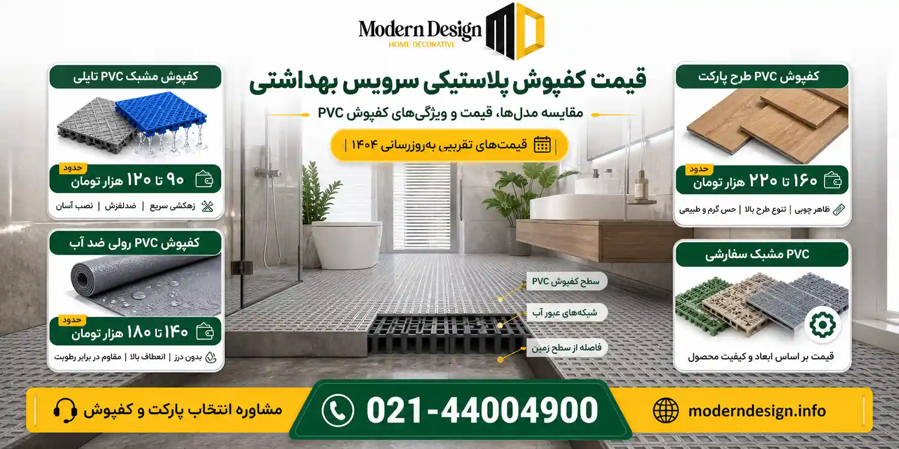 قیمت کفپوش پلاستیکی سرویس بهداشتی
